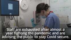 NHS staff on frontline urge public to stay at home News Clip