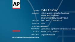 Lotus Make-Up India Fashion Week kicks off with environmentally friendly and sustainable fashion News Clip