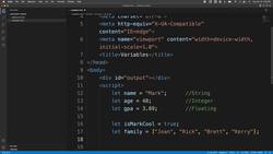Variables in JavaScript Instructional Video