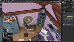 Mastering the Art of Isometric Room Design in Blender 3 - Volumetric Lighting in Blender Instructional Video