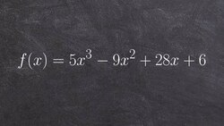 Using descartes rule of signs to find the number of positive and negative real zeros Instructional Video