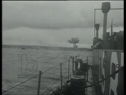 British, Canadian and US troops storm the beaches of Normandy. Casualties on Omaha beach. 6th June 1944. Stock Footage