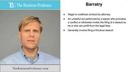 Barratry Instructional Video