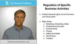 Regulation of Specific Business Activities Instructional Video