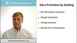 Promoting Yourself by Quitting Your Job Instructional Video