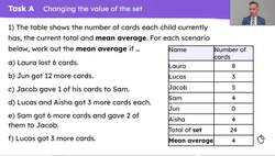 Explain how the mean changes when the total quantity or number of values changes Instructional Video