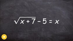 Solving a Radical Equation Using Factoring and Checking Your Answers Instructional Video