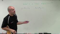 What is a linear equation Instructional Video