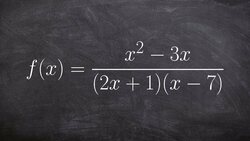 Learn how to determine the domain of a rational equation Instructional Video