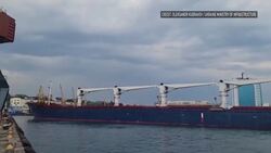 Ukrainian grain ship leaves Odesa News Clip