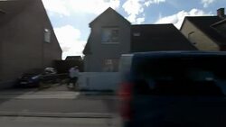 Denmark VI synched series right side driving studio process plate background Stock Footage