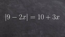 Solving an Absolute Value Equation by Creating Two Cases with Only One Solution Instructional Video