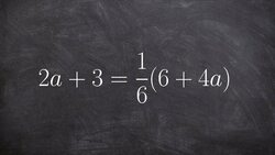 Solving an equation with variable on both sides infinite solutions Instructional Video