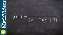 How to write the domain in interval notation with a factored denominator Instructional Video