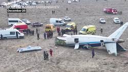 Azerbaijan Airlines Passenger Plane Crashes in Kazakhstan News Clip