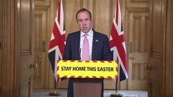 Health Secretary Matt Hancock giving Downing Street coronavirus update News Clip