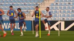 Jordan Henderson training at the 2022 World Cup News Clip