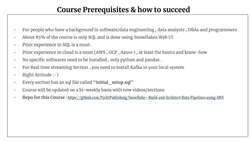 Snowflake - Build and Architect Data Pipelines Using AWS - Prerequisites and How to Succeed in This Course Instructional Video