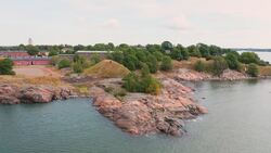 Suomenlinna From Above: Finland’s Fortress Revealed by Drone Stock Footage