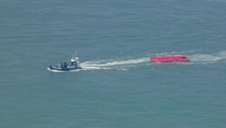 AT SEA: UK Border Force intercept Migrants attempting to cross the English Channel. News Clip