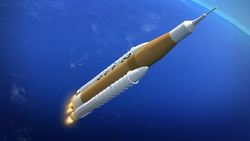 NASA rolls out space launch system booster for testing Instructional Video