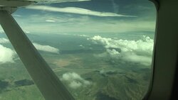 Flying Kenya to Juba, South Sudan Stock Footage