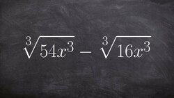 Learn how to subtract two radical expressions with different radicands Instructional Video