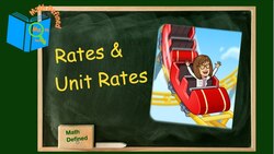 Rates and Unit Rates Instructional Video