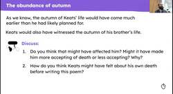 Analysing 'To Autumn' by John Keats Instructional Video