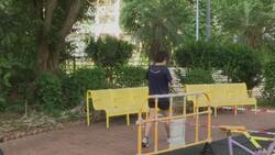 Outdoors kickboxing during gym lockdown News Clip