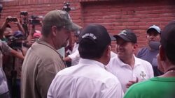 CLEAN : Bolivian opposition leader Camacho in Santa Cruz News Clip