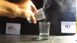 Ammonium Chloride HCl + NH3 = NH4Cl Hydrochloric acid + ammonia hydroxide. Instructional Video