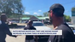 Construction of energy pipeline through North Rockland may be cause of sharp increase in blown tires News Clip