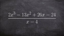 How to divide polynomials using synthetic division Instructional Video