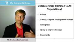 Characteristics Common to All Negotiations Instructional Video