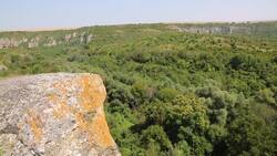 Bulgaria, Ivanovo, Saint Archangel Michael Rock sacred cave Stock Footage