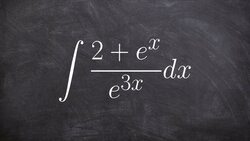 How to integrate with e in the numerator and denominator Instructional Video