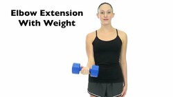 Elbow Extension With Weight Instructional Video