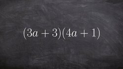Multiply Two Binomials Using FOIL - Math Tutorial Instructional Video