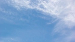 Time Lapse : White Clouds In Blue Sky Stock Footage