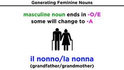 Feminine Nouns in Italian Instructional Video