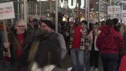 CLEAN : New York Times workers stage first strike in 40 years News Clip