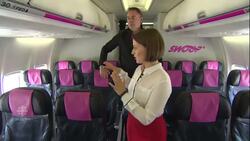 Take a walk through the inside of a Swoop plane News Clip