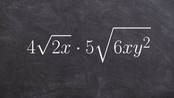Learning how to multiply two radical expressions together Instructional Video