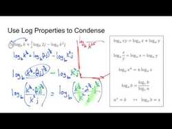 Condensing with Log Properties Instructional Video
