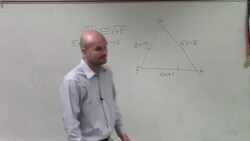 How to find the measure of each side of an equilateral triangle Instructional Video
