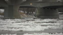 Jagged ice on Red River make for rough skating News Clip