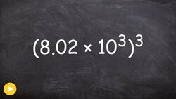 Raising a scientific number to the third power Instructional Video