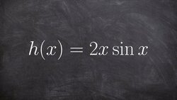 Apply the product rule of taking the derivative with sine Instructional Video