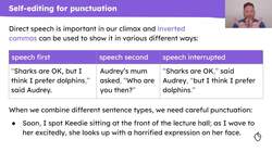 Self-editing the climax of 'A Kind of Spark' Instructional Video